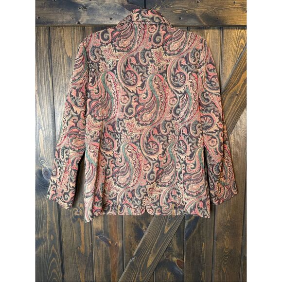 Vintage Bonworth Woven Tapestry Paisley Blazer Jacket - Picture 2 of 6